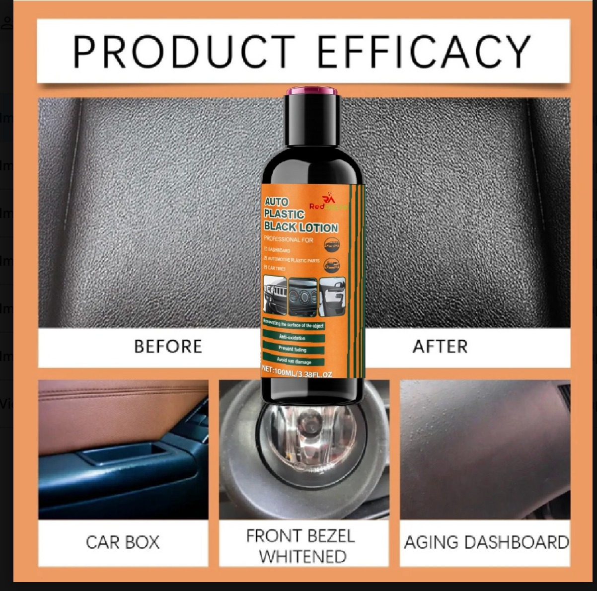 Auto Plastic Black Lotion 100 ml Pack of 2