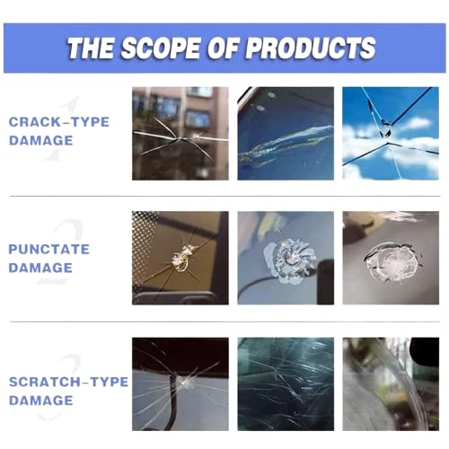 Pack of 2- Windshield Repair Kit – DIY Car Windshield Crack Repair Liquid