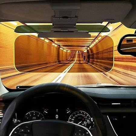 Radiant Car Sun Visor - 2 in 1 Universal Anti-Glare Driving Goggle Day and Night