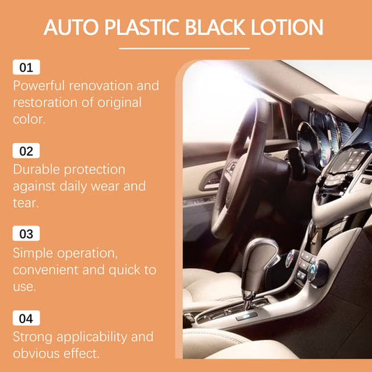 (Pack of 2) Auto Plastic Black Lotion