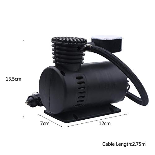 12V Mini Air Compressor, Portable Electric Digital Tire Inflator Pump for Car