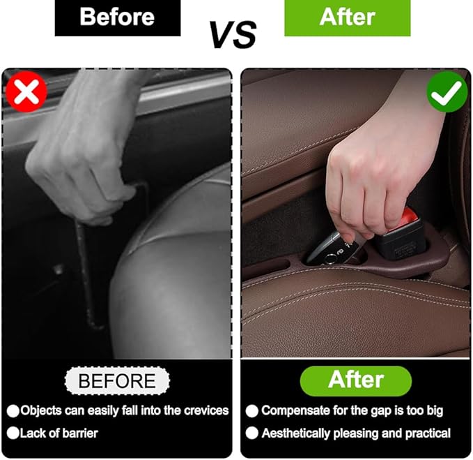 2-Pack Car Seat Gap Filler EVA Organizer