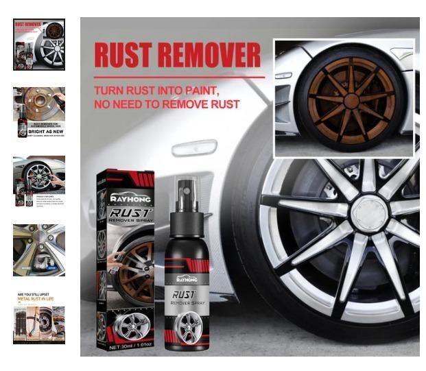 (Pack of 2) Rust Remover Spray – Multi-Functional Metal & Car Wheel Rust Cleaner