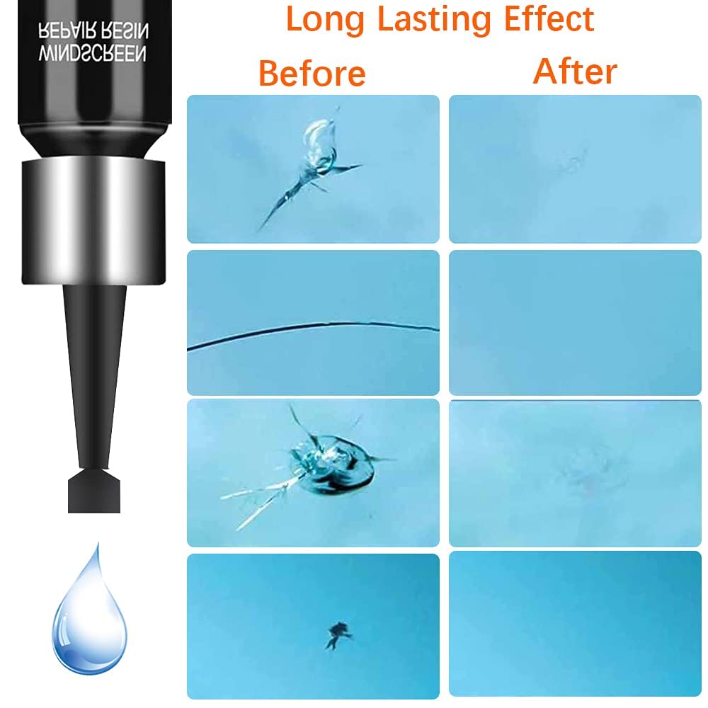 Pack of 2- Windshield Repair Kit – DIY Car Windshield Crack Repair Liquid