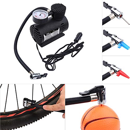 12V Mini Air Compressor, Portable Electric Digital Tire Inflator Pump for Car