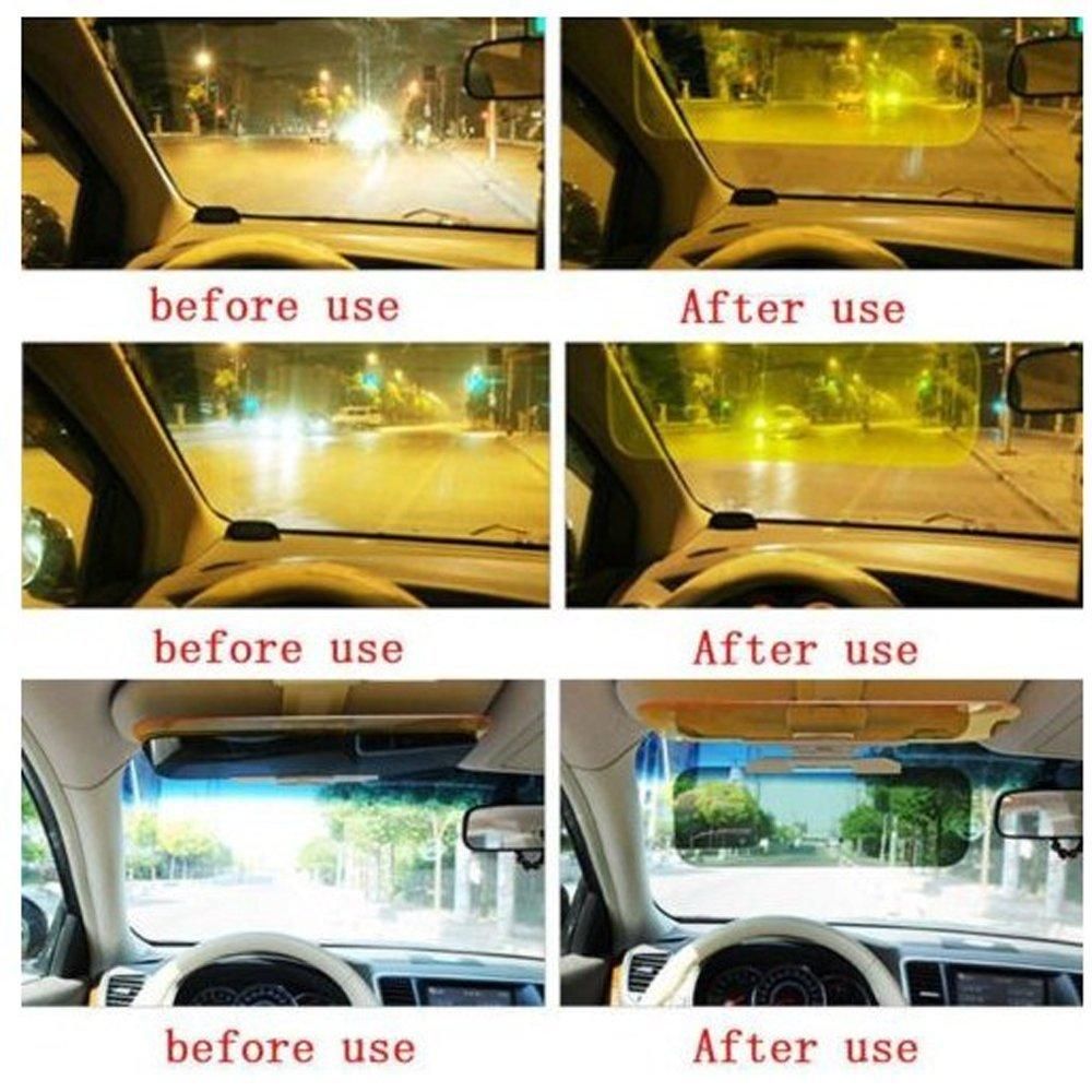 Radiant Car Sun Visor - 2 in 1 Universal Anti-Glare Driving Goggle Day and Night