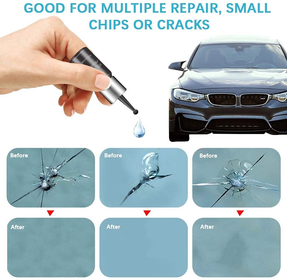 Pack of 2- Windshield Repair Kit – DIY Car Windshield Crack Repair Liquid