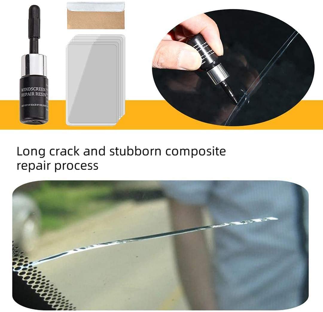 Pack of 2- Windshield Repair Kit – DIY Car Windshield Crack Repair Liquid