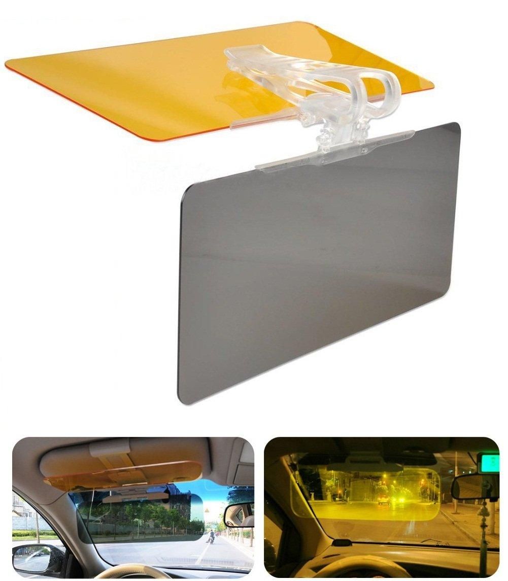 Radiant Car Sun Visor - 2 in 1 Universal Anti-Glare Driving Goggle Day and Night