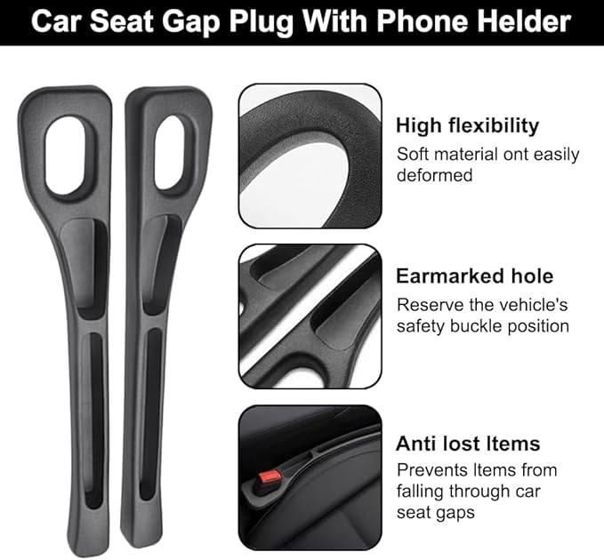 2-Pack Car Seat Gap Filler EVA Organizer