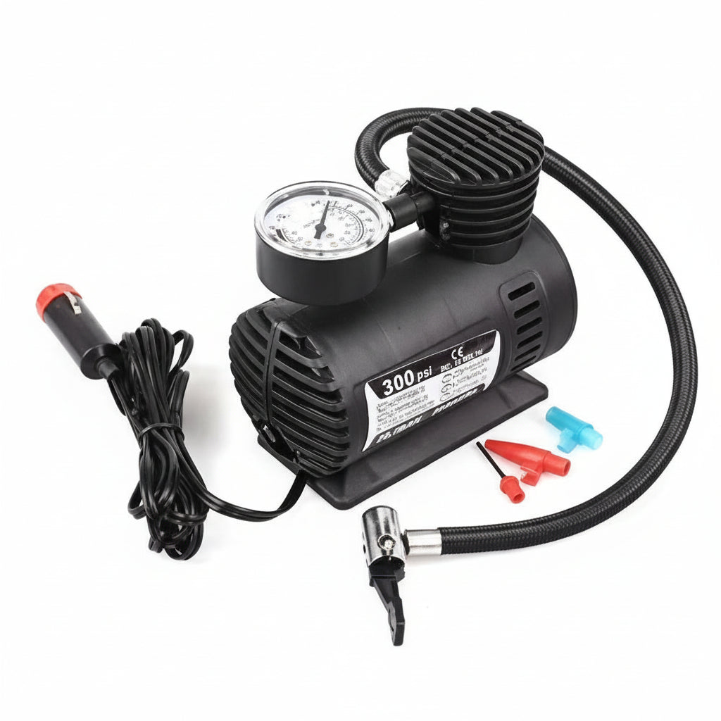 12V Mini Air Compressor, Portable Electric Digital Tire Inflator Pump for Car