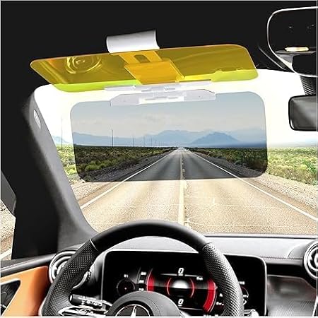 Radiant Car Sun Visor - 2 in 1 Universal Anti-Glare Driving Goggle Day and Night