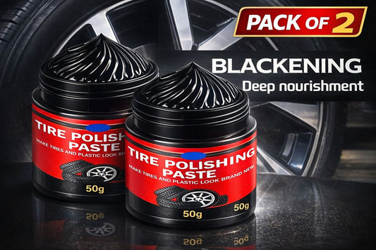 (Pack of 2) Tire Polishing Paste Blackening Deep Nourishment